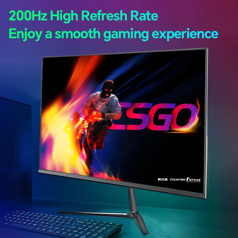 24 Inch PC Gaming Monitor 200Hz IPS LCD Display 1920×1080P FHD Desktop Ultra - Thin Gaming Computer Screen100Hz HDMI - Tech - store