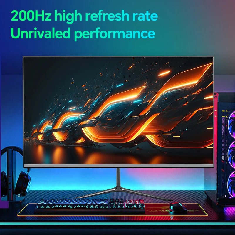 24 Inch PC Gaming Monitor 200Hz IPS LCD Display 1920×1080P FHD Desktop Ultra - Thin Gaming Computer Screen100Hz HDMI - Tech - store