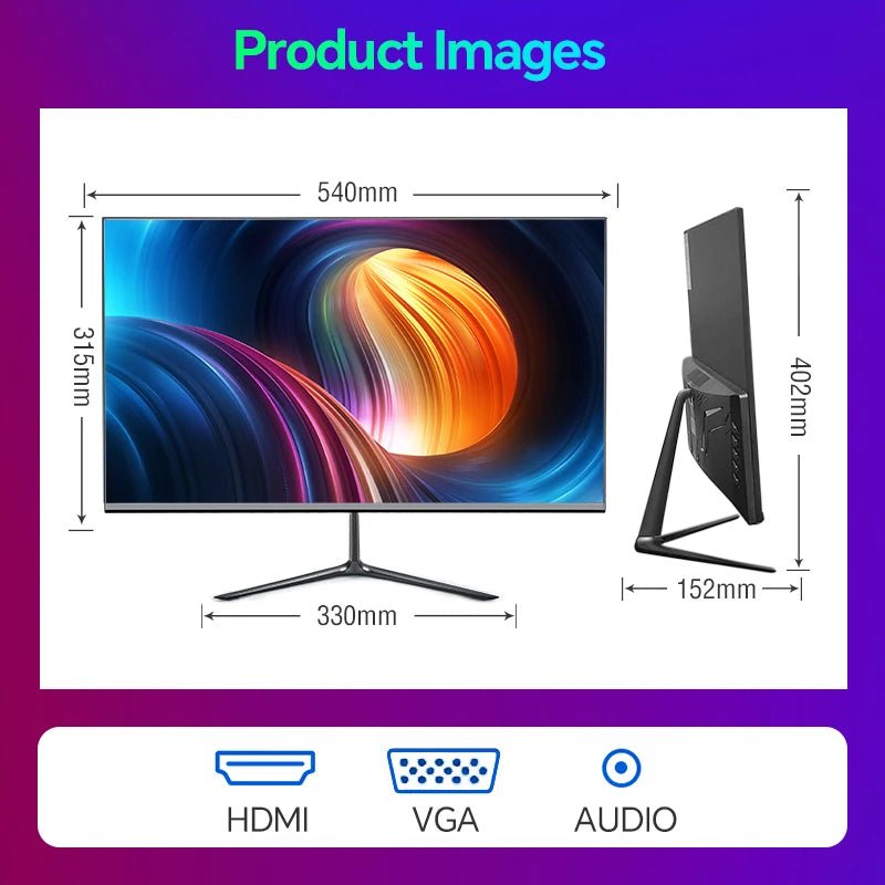24 Inch PC Gaming Monitor 200Hz IPS LCD Display 1920×1080P FHD Desktop Ultra - Thin Gaming Computer Screen100Hz HDMI - Tech - store
