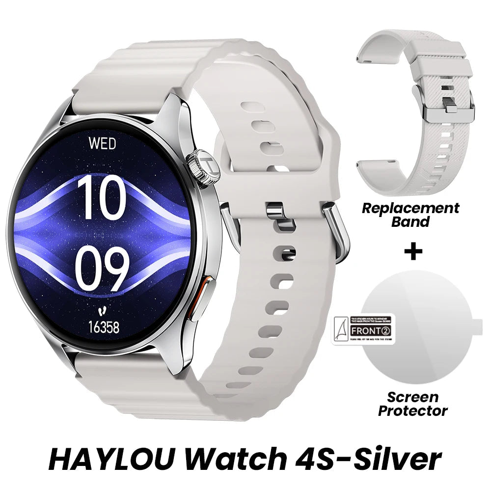 HAYLOU Watch 4S Smartwatch – 1.43" AMOLED, Bluetooth Calling, 120+ Sports Modes, 18-Day Battery, Built-in GPS Tech-store