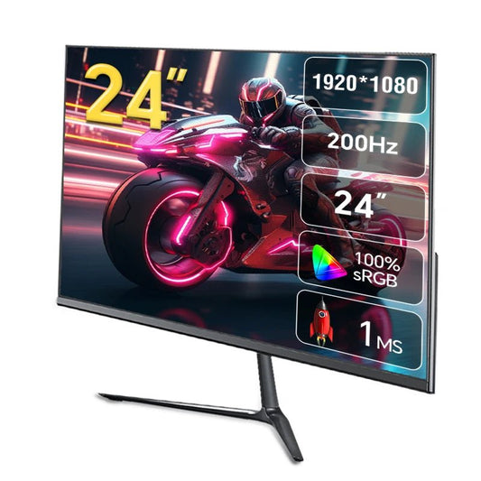 24 Inch PC Gaming Monitor 200Hz IPS LCD Display 1920×1080P FHD Desktop Ultra - Thin Gaming Computer Screen100Hz HDMI - Tech - store