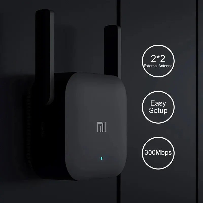 New Original Xiaomi Wifi Amplifier Pro 300M 2.4G Repeater Network Expander Range Extender Roteader Mi Wireless Wi-Fi Router Tech-store