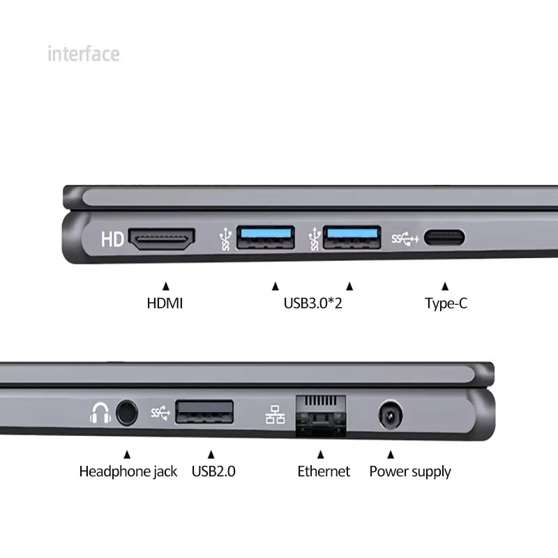 GPD 15.6" Laptop, Intel 12-Core CPU, 32GB RAM, 2TB SSD, Windows 11, Full HD Display Tech-store