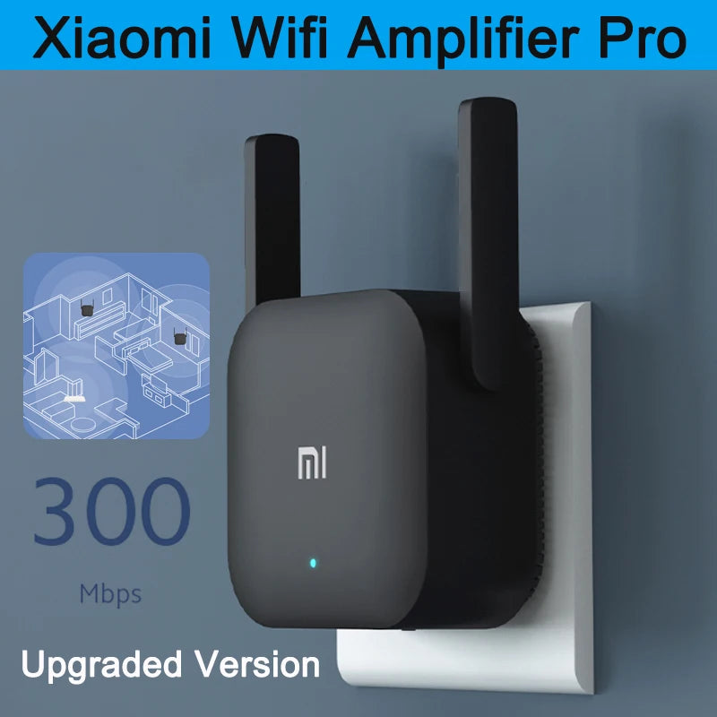 New Original Xiaomi Wifi Amplifier Pro 300M 2.4G Repeater Network Expander Range Extender Roteader Mi Wireless Wi-Fi Router Tech-store