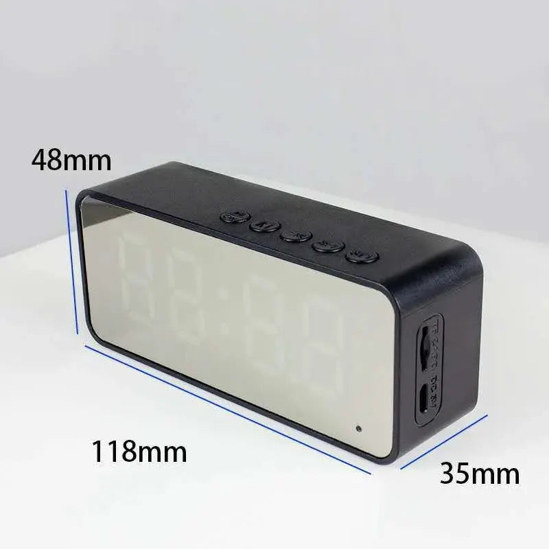 Mini Portable Bluetooth Speaker with Alarm Clock Tech-store