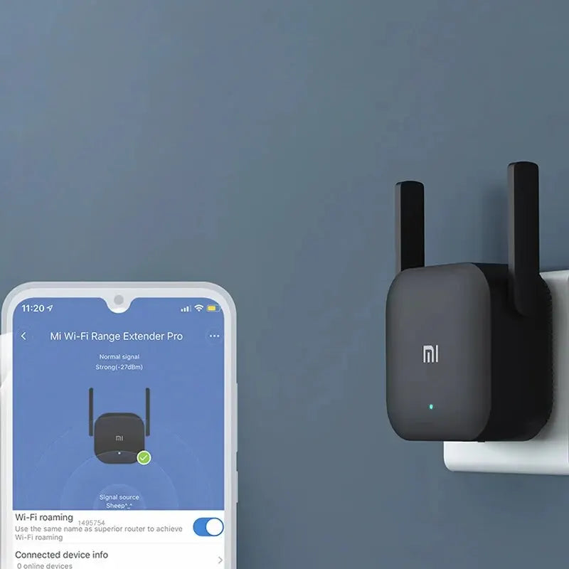 New Original Xiaomi Wifi Amplifier Pro 300M 2.4G Repeater Network Expander Range Extender Roteader Mi Wireless Wi-Fi Router Tech-store