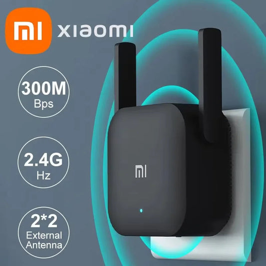 New Original Xiaomi Wifi Amplifier Pro 300M 2.4G Repeater Network Expander Range Extender Roteader Mi Wireless Wi-Fi Router Tech-store