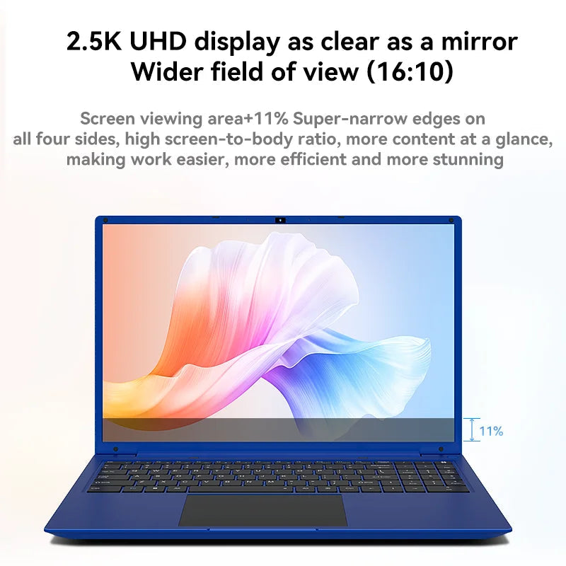 Adreamer 16 Inch Laptop Intel Core I5 1240P 2.5K IPS Display 16GB RAM 1TB SSD Windows 11 Notebook Portable Ultra-Slim Tech-store